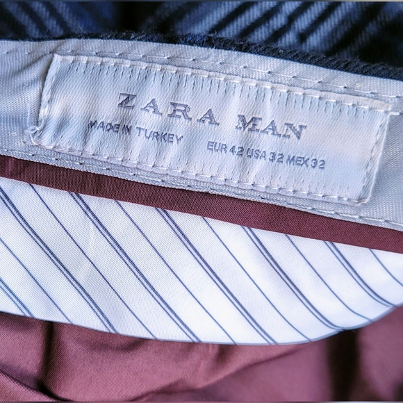 Zara Wide Leg Checkered Pants - Picture 6 of 6